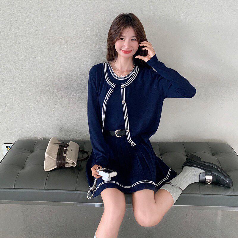 2C270-2862-P155-K228针织两件套,女装连衣裙,2C270