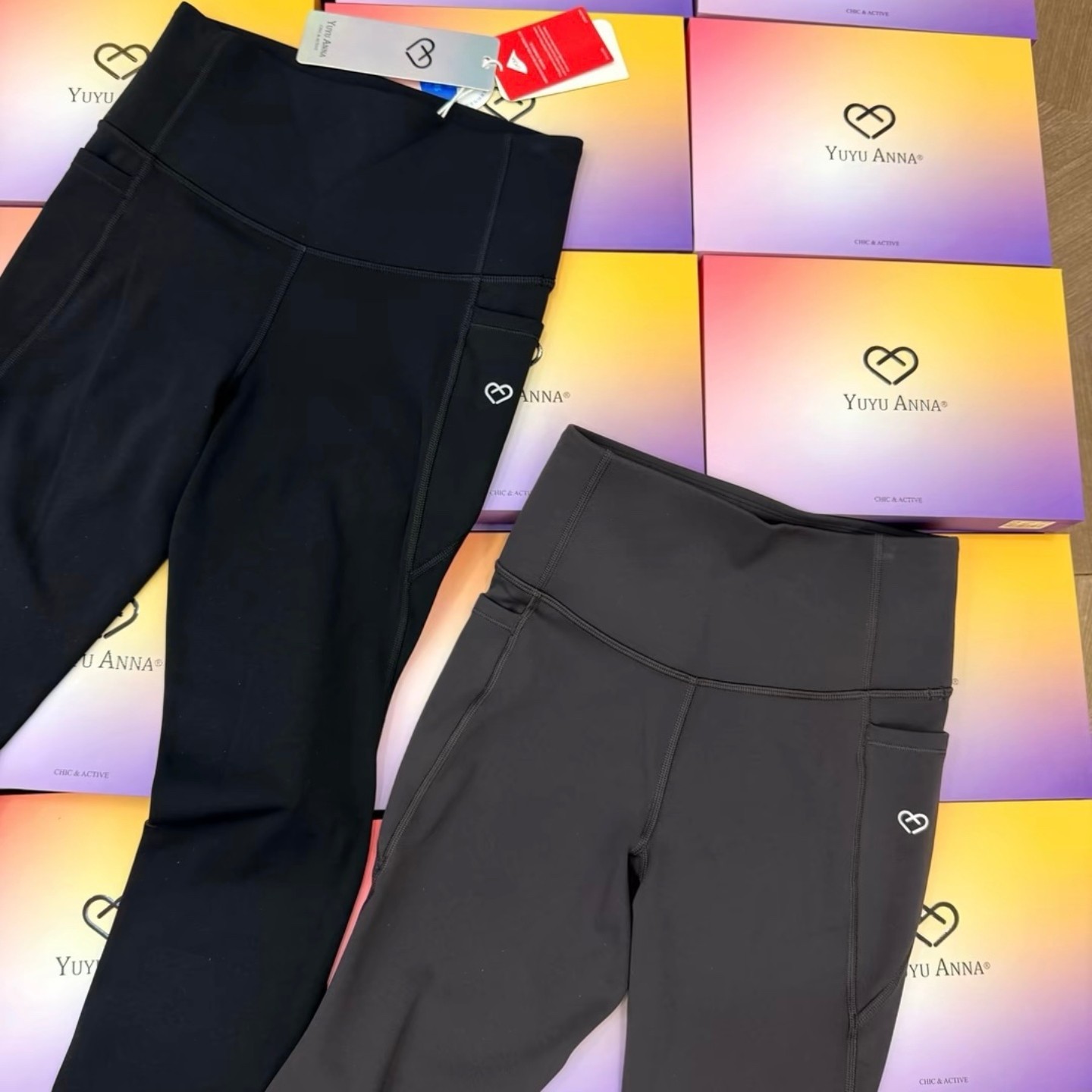 2025新款瑜伽裤女外穿高腰提臀收腹紧身裤运动健身跑步九分打底裤