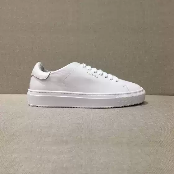 【Shoe Enthusiast】Arigato White Sneakers Handmade Couple Genuine Leather Top Layer Cowhide Lining Thick-Soled Sneakers