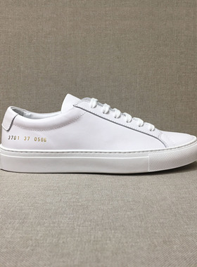 【玩鞋家】comm小白鞋重制版手工情侣真皮头层牛皮内里平底板鞋