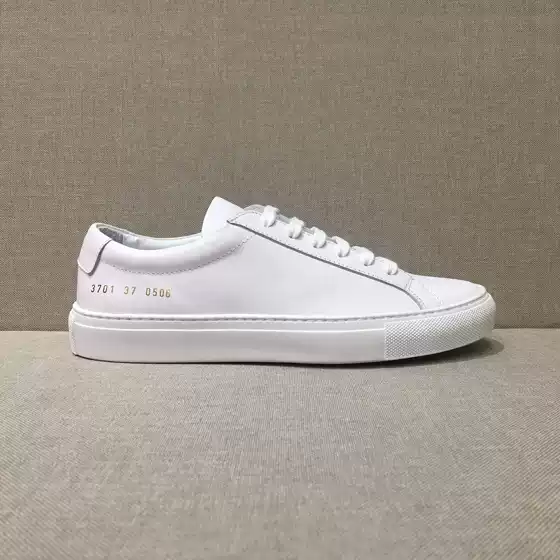 【Shoe Enthusiast】Comm White Sneakers Remake Version Handmade Couple Genuine Leather Top Layer Cowhide Lining Flat Sneakers
