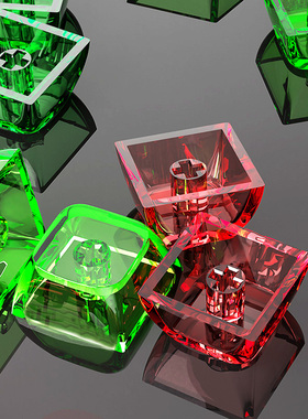 XDA高透明机械键盘键帽球形贴合手感好PC材质1.75SHIFT回车空格键