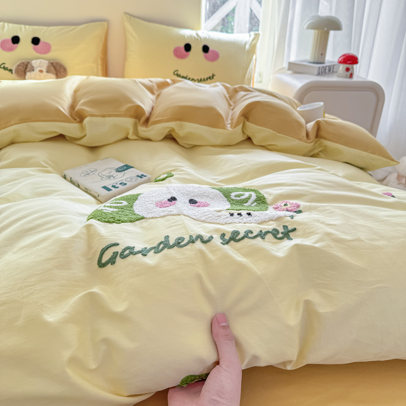 2025新款100%全棉毛巾绣四件套