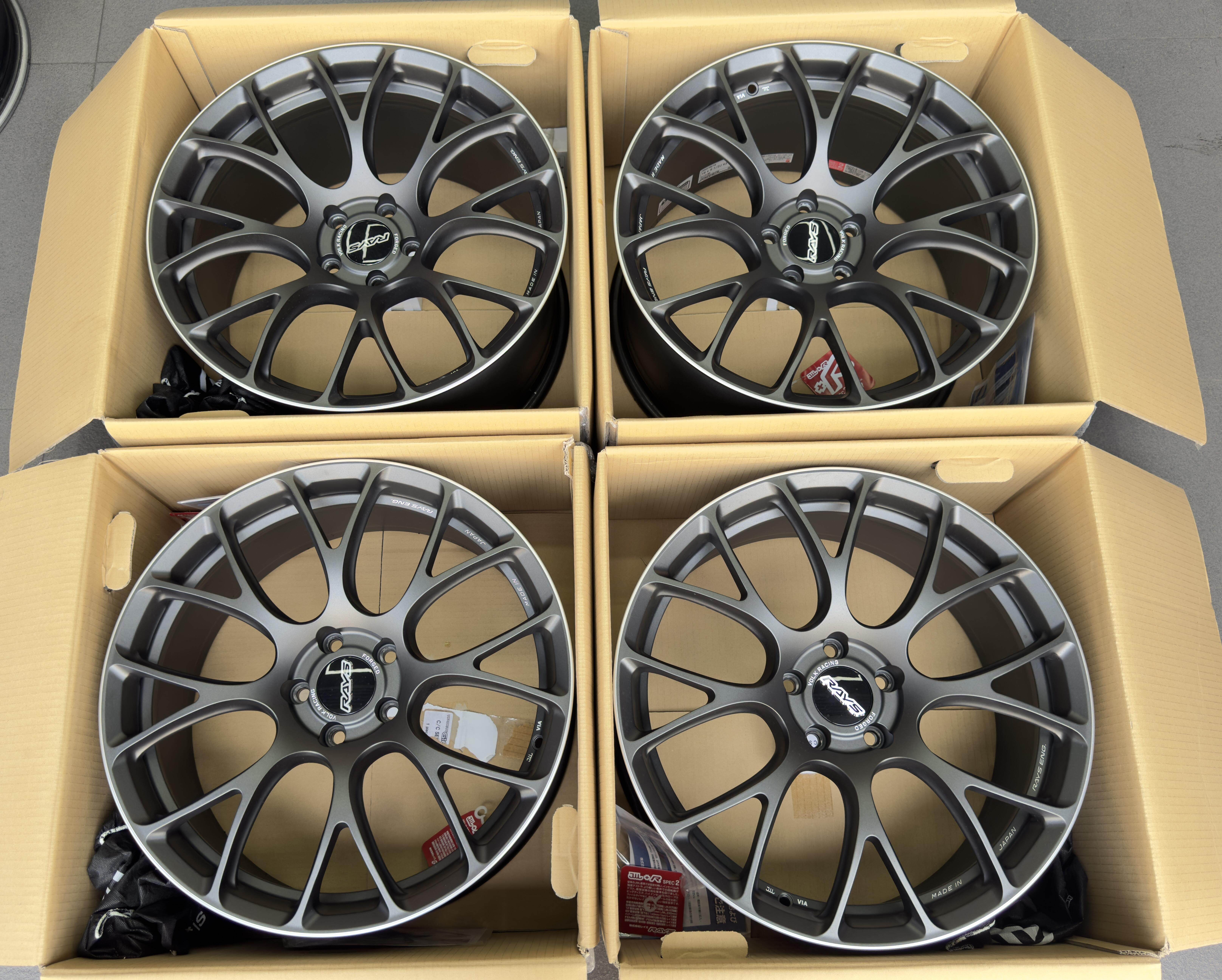RAYS G16锻造轮毂MK色19寸8.5J ET38 5X112改装轮毂正 奥迪大众装