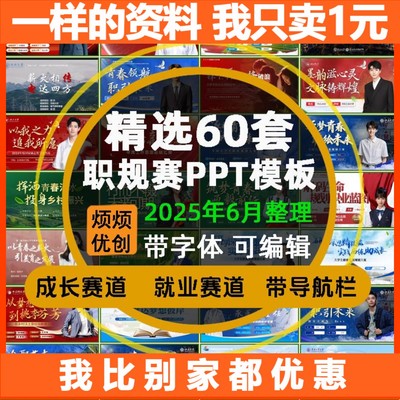 职规赛PPT模板大学生职业生涯规画 划书大赛成长就业赛道高级感红