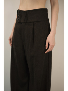 「 凌鸦ILNya 」月海_棕格纹 那不勒斯西裤 羊毛复古秋冬直筒裤