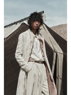 凌鸦ILNya-晕染亚麻大衣