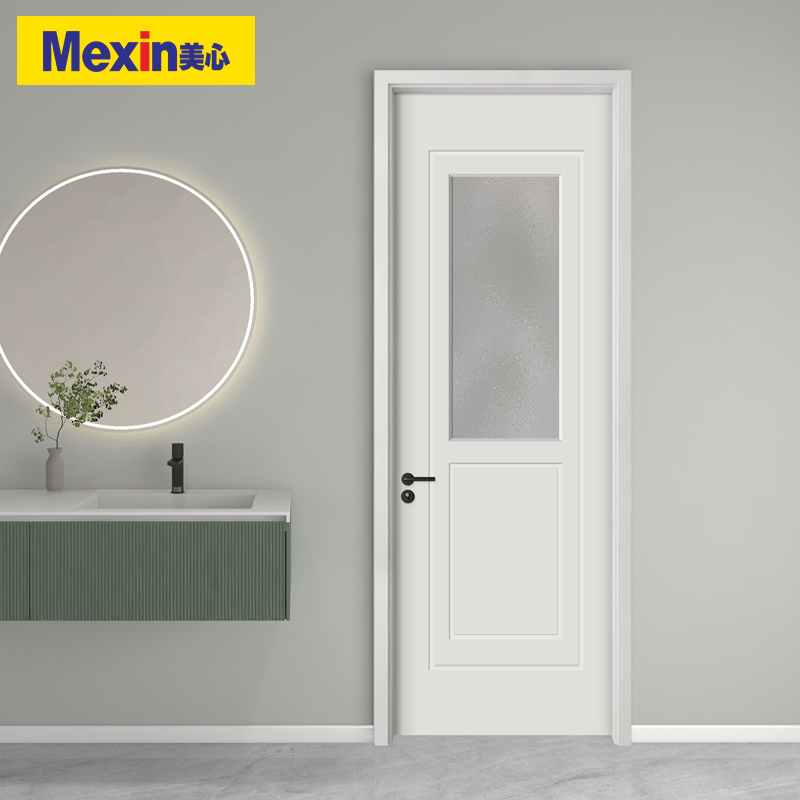 mexin美心木门卫生间厨房玻璃木门现代简约全屋定制免漆门 7664