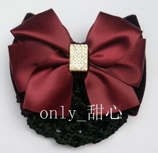 传统新款 民族风职业头花护士工作发饰邮政服务员发网酒店前台发夹