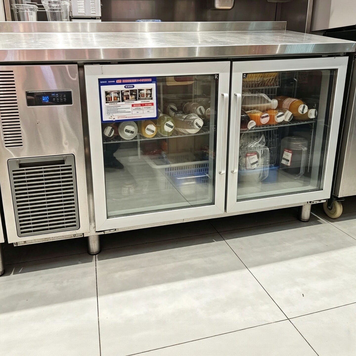 商用绿零冷藏柜门封条奶茶店冰柜磁吸门胶条调料工作台冰箱密封圈