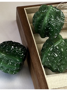 【水晶仿玉核桃】琉璃核桃文玩手握球手指健身玩具车载 新年摆件