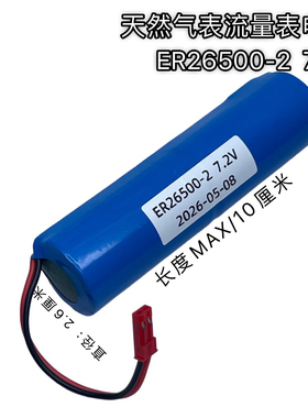 流量水表ER25500电池2节串联7.2V燃气表C型2号油表气表一次电池
