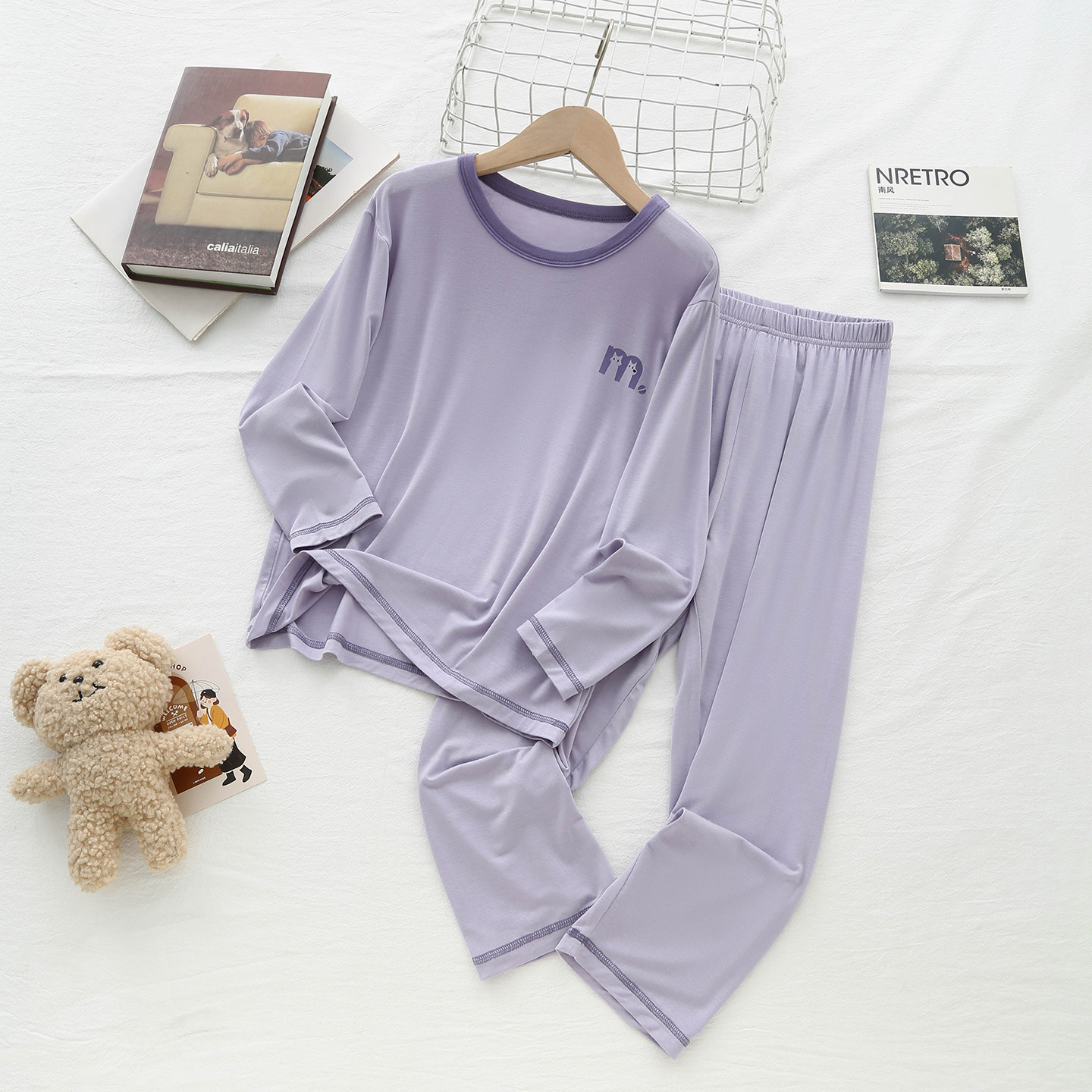 60支更舒适~儿童莫代尔睡衣女童家居服冰丝睡衣套装宿舍大学生,童装/婴儿装/亲子装,家居服套装,淘宝优惠券,粉丝福利购,淘宝优惠卷