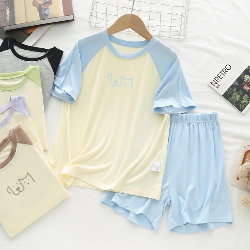 【凉感睡衣】短袖短裤夏季