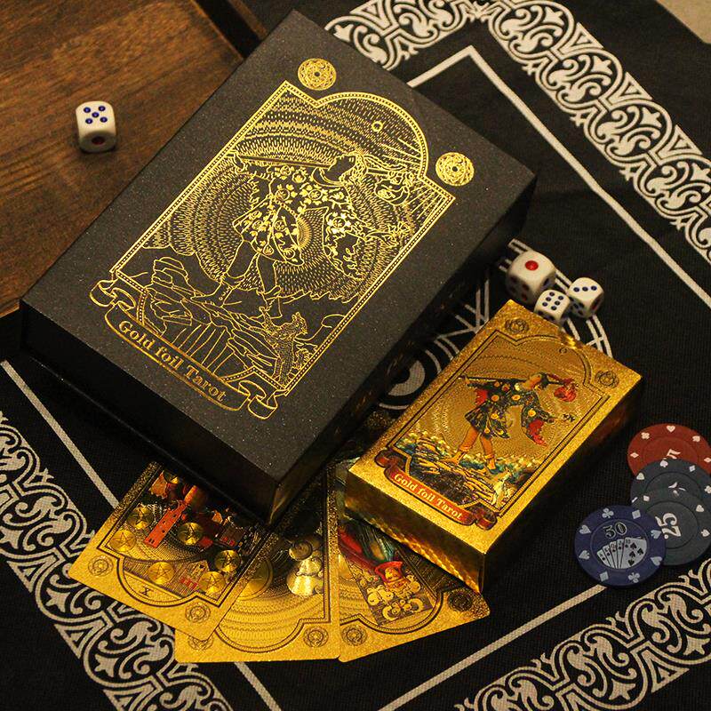 正版经典韦特塔罗牌典藏全套tarot 镭射新款无边框罗塔牌桌布