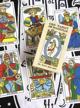 CBD马赛塔luo牌12*7cm桌游卡牌78张卡罗牌