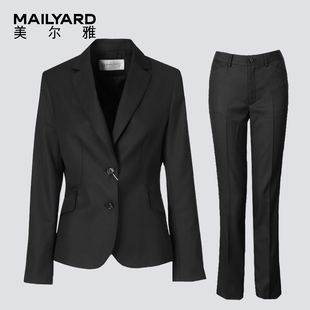 两件套女士工作服OL正装 美尔雅女装 西裤 西装 088 春秋职业商务套装