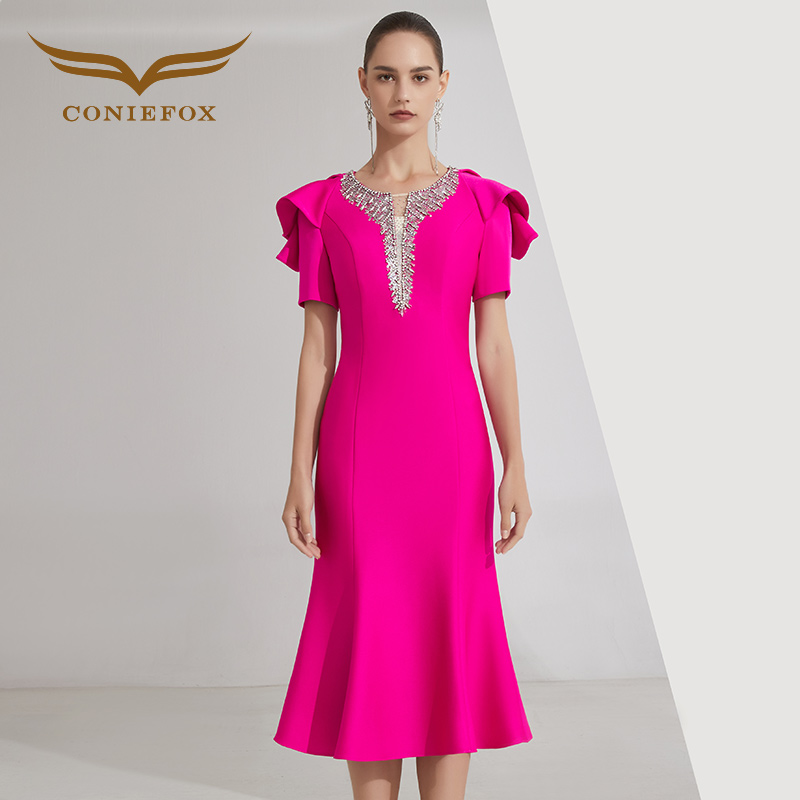 创意狐晚宴会小礼服平时可穿高端