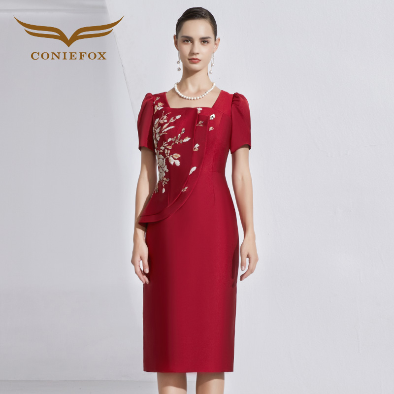 创意狐2024新款喜妈妈礼服