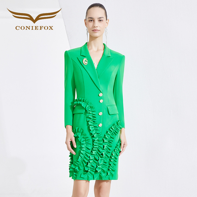 创意狐礼服裙宴会女气质高级感