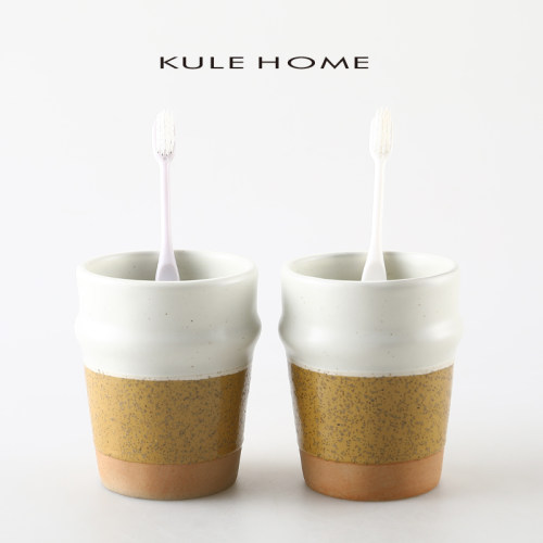 KULEHOME陶瓷漱口杯酒店牙缸