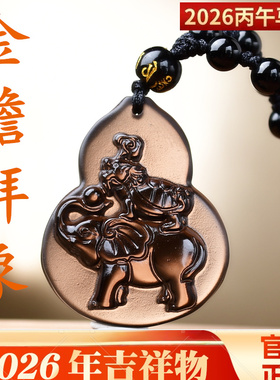 金蟾拜象吉贵宏吊坠2026年属龙吉祥佩戴物生肖龙项链挂件男女