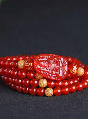 属鸡守护神不动尊菩萨佛珠手链