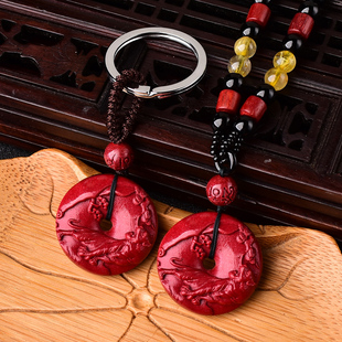 瑞虎保泰朱砂生肖吊坠玉虎福虎拱福禄虎形饰品属虎福禄相随虎型