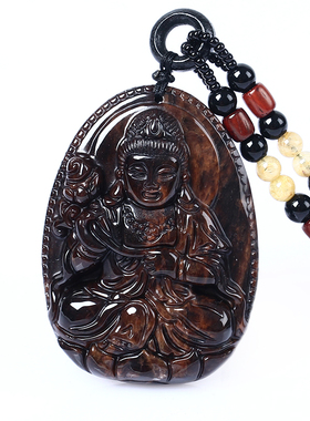 天然金丝生肖守护神本命佛红竹石