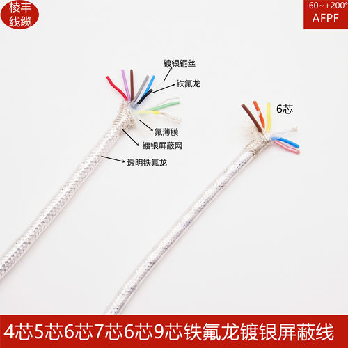 进口特氟龙高温镀银屏蔽线