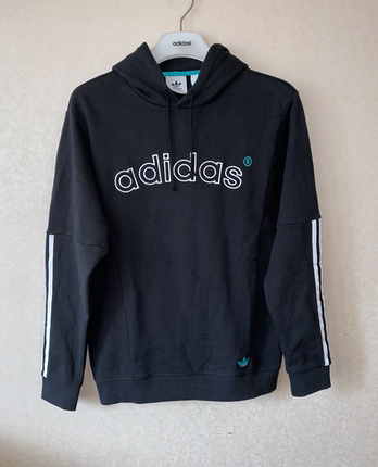 潮包背 现货 Adidas 三叶草 男款Adicolor连帽卫衣 FH7912