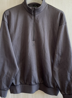 潮包背 现货 Adidas 阿迪达斯男女半拉链运动休闲套头卫衣 IW1627