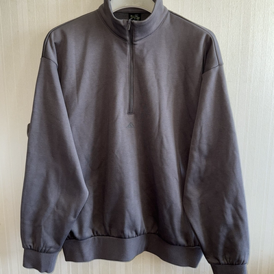 潮包背 现货 Adidas 阿迪达斯男女半拉链运动休闲套头卫衣 IW1627