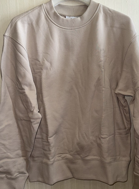 潮包背 现货 Adidas 三叶草男款运动休闲圆领套头卫衣 IR7920