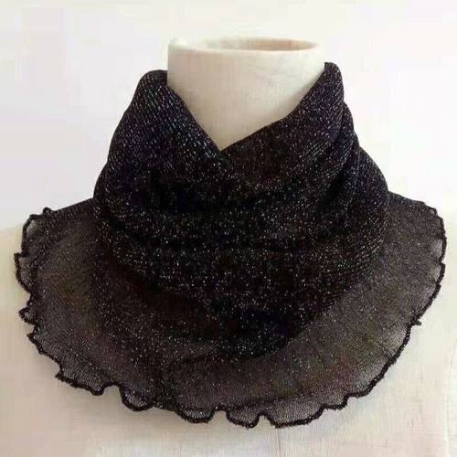 围脖女套头小丝巾护颈椎