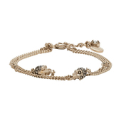 ALEXANDER MCQUEEN麦昆轻奢骷髅头链条手链女金属百搭时尚