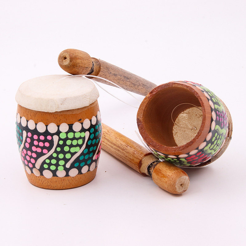 模仿青蛙叫声哨子蛙鸣筒木质羊皮鼓森林蟾蜍声音创意礼品儿童玩具