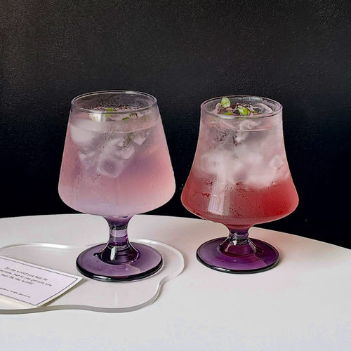 ins风网红果汁杯玻璃杯奶茶杯饮品杯饮料杯鸡尾酒杯果茶水杯子