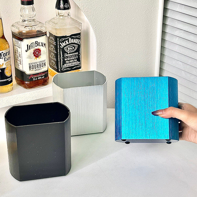 新款烟灰缸不锈钢创意大号个性家用酒店餐厅网吧防摔防风定制LOGO