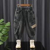 春秋款 子男孩秋季 2025新款 男童牛仔裤 儿童秋装 裤 痞帅长裤 中小童潮