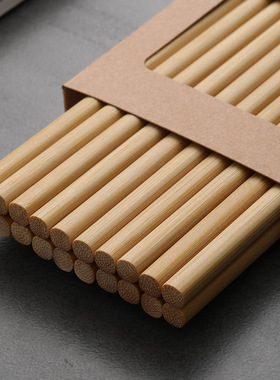 中式楠竹筷子家用竹筷耐高温碳化防滑吃面加长火锅筷27厘米30cm40