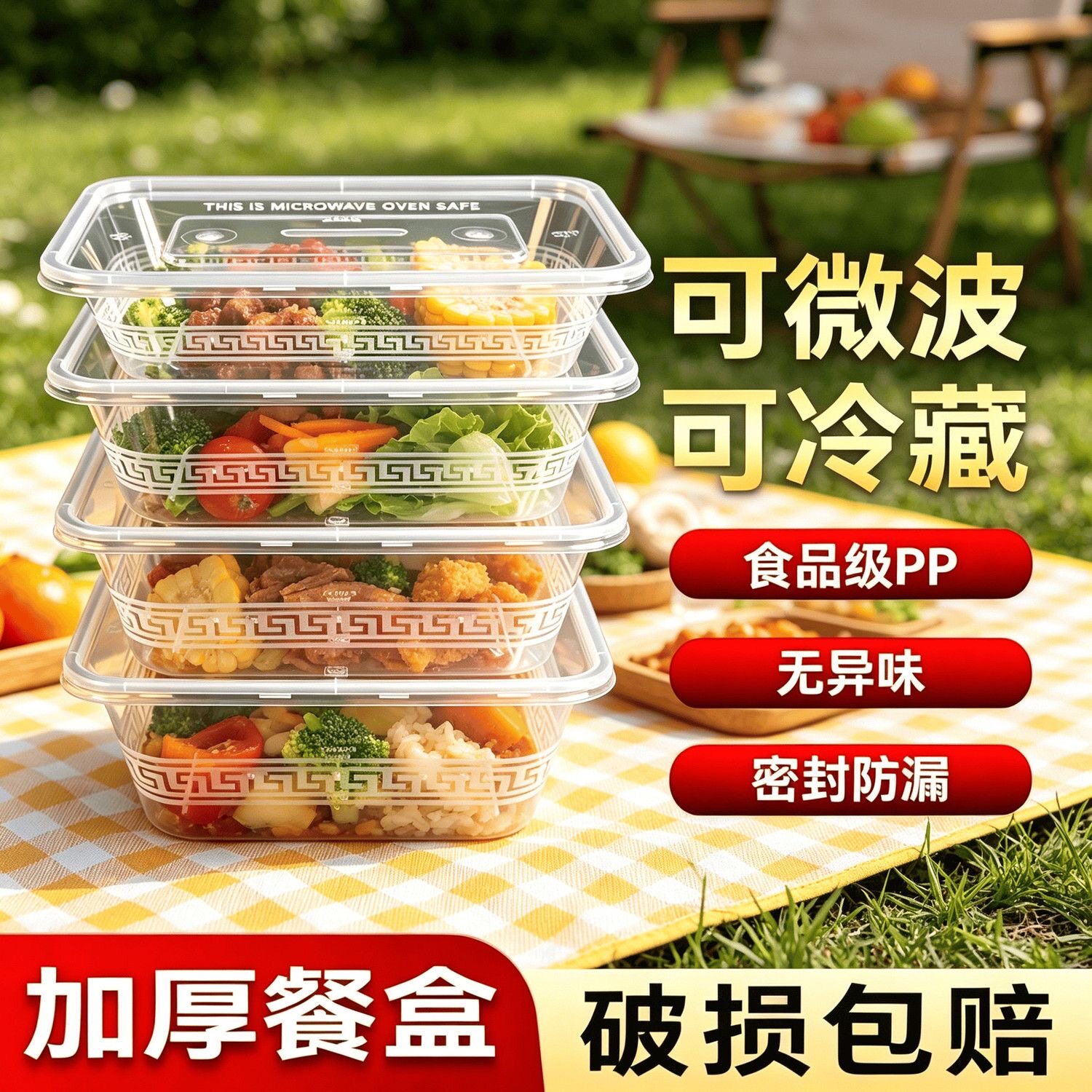 一次性打包盒透明加厚