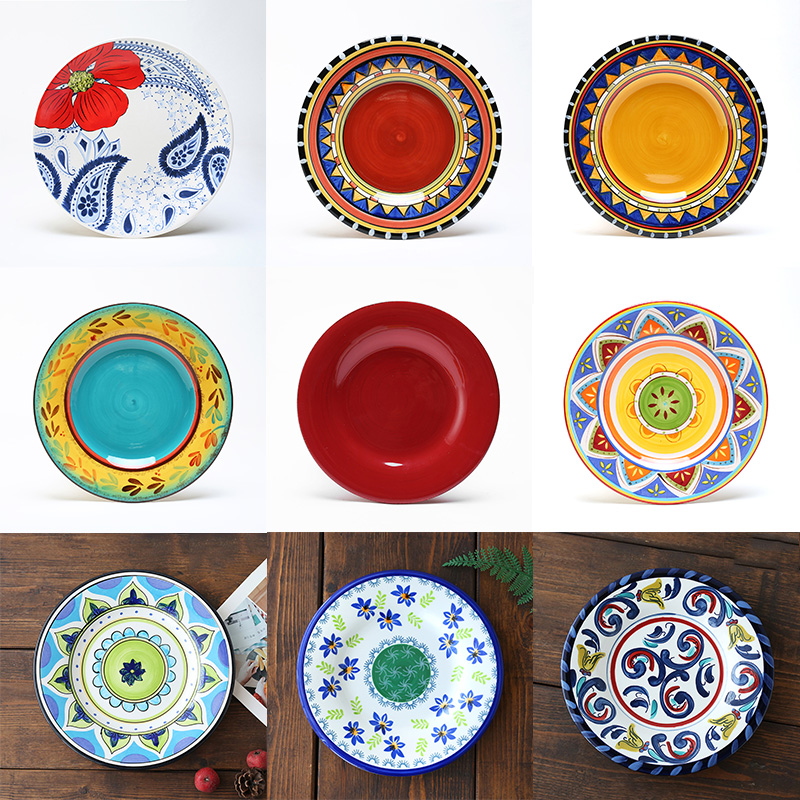 ins风出口艺术软装家用牛排陶瓷