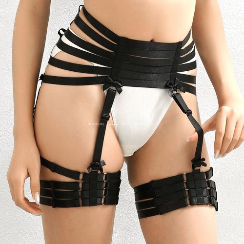 欧美性感镂空腰围束臀裤腰带弹力