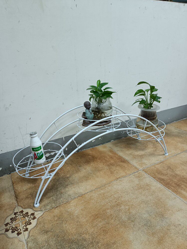 周末特价欧式铁艺花架拱桥式花盆架阳台客厅落地式花架置物架