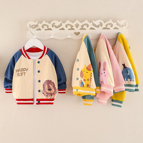 洋气针织纯棉童装时髦春秋季外套