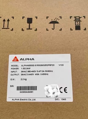 议价变频器1.5kw/2.2kwalpha6000e-31r5gb/32r2pbf20
