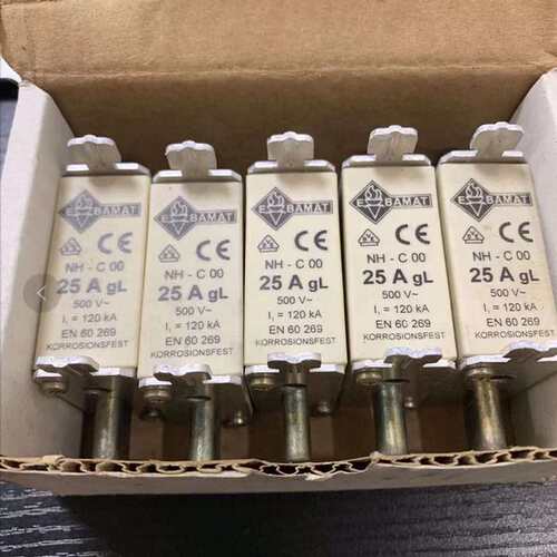 议价EBAMAT NH-C00 20A 25A 30A 35A 40A GL 500V EN60269 熔断器