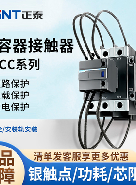 正泰NXCC系列切换电容接触器220V导轨2521/3221/4321/6321/9521