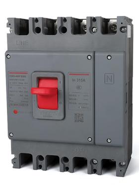 德力西CDM3-400F/4310A 400A 塑壳断路器空气开关AC230V